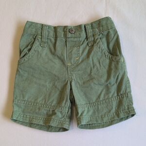 levi strauss signature cotton denim seamed jeans shorts green 12 months baby